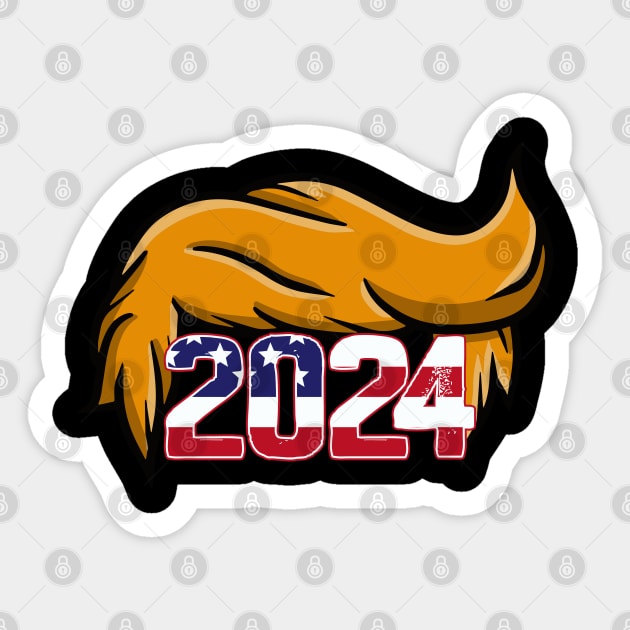 Trump 2024 Sticker by HROC Gear & Apparel